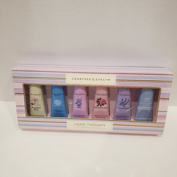 Crabtree & Evelyn Hand Therapy-Set Of 6 -0.9 Oz-La source-Goatmilk-summer hill